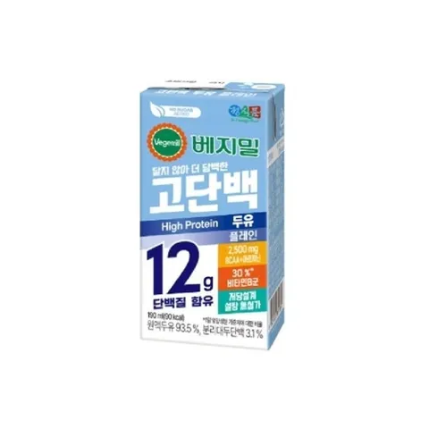 베지밀 고단백두유 플레인 190mlx32팩/J
