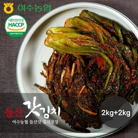 [여수농협] 명품 전라도 여수 돌산 갓김치 2kg +2kg