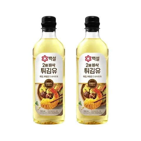 백설 바삭한 요리유 900ml x2개