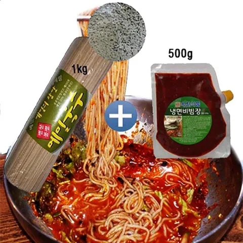 봉평 메밀국수1kg+비빔장500g