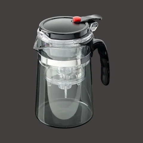 드롭형 투명 블랙 차포트 버튼형 주전자 카메론 차