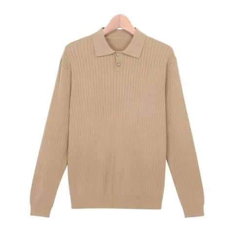 스콰즈 카라 니트 SRE020 7COLOR 여자 카라 긴팔 티셔츠