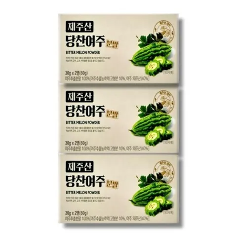 [건강식품] 제주산 당찬여주 분말 30g x 2통 3박스