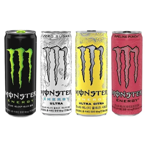[리미드] 시원한 몬스터에너지 그린 울트라 시트라 펀치 4종 355ml X 24CAN 세트
