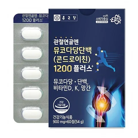 종근당 관절연골엔 뮤코다당단백 콘드로이친 1200mg 1박스