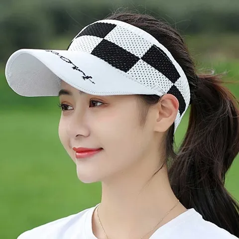 사계절 코디 썬캡 데일리 운동 골프 썬바이저 여자