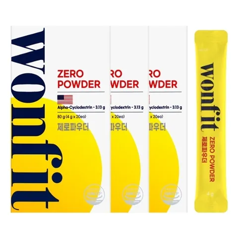 원핏 제로파우더 20포X3박스