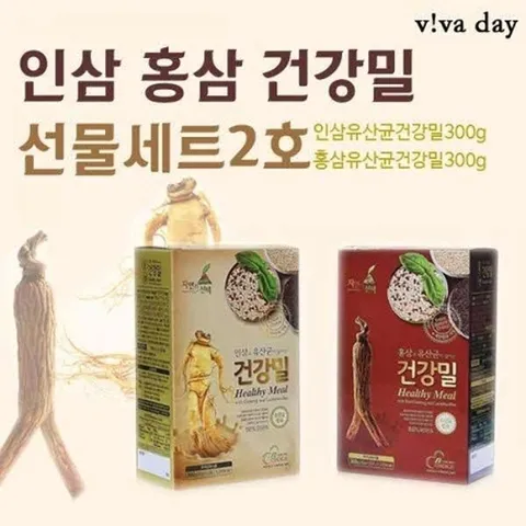 건강밀 인삼과 홍삼 선물세트 2호