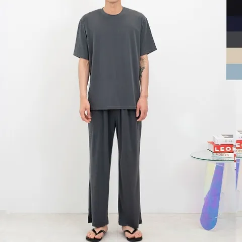 남자아이스반팔티 밴딩일자바지세트 질좋은