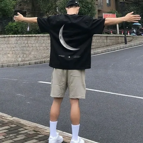 남성 루즈핏 오버핏 티셔츠 캐주얼 여름 반팔티