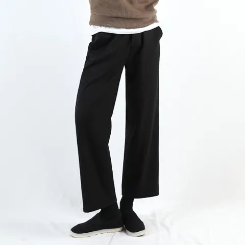 [파파브로] [모로엠] 데일리 밴딩 슬랙스 DM-SLA-QDON3005-블랙