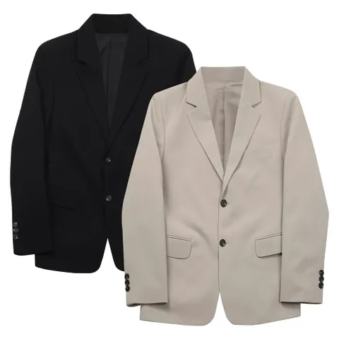 [파파브로] 남성 가을 테일러 카라넥 오버핏 캐주얼 블레이저 자켓 MR-COA-Q016