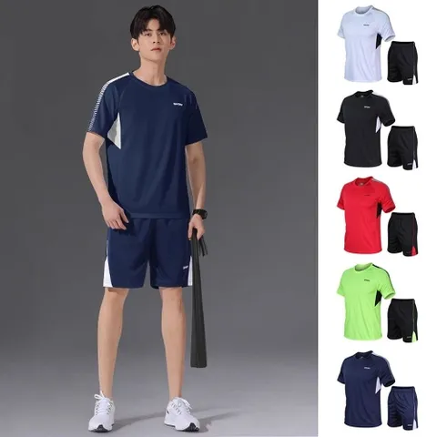 트레이닝복세트 땀빨리마르는 남성 반팔 여름운동복