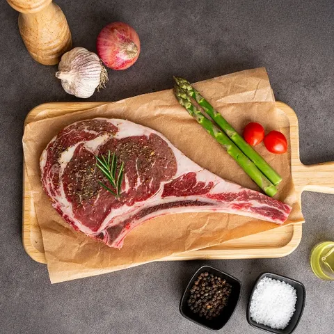 토마호크 스테이크 350g 2팩 캠핑 바베큐 소고기