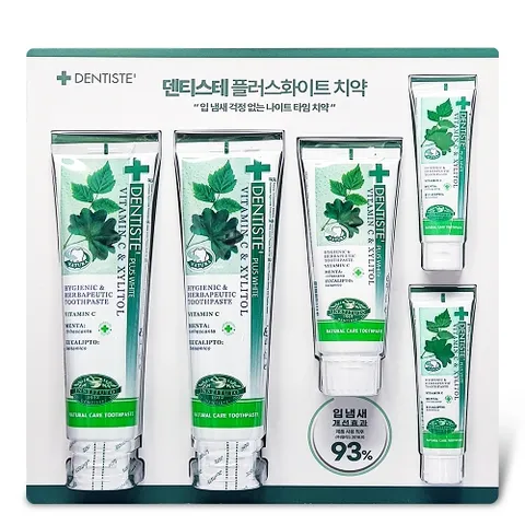 덴티스테 플러스 화이트 치약 세트 160g 2개 + 60g 1개 + 20g 2개