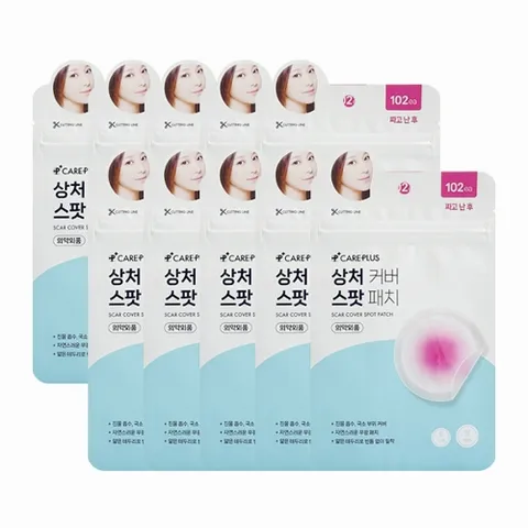 올리브영 케어플러스 상처커버 스팟 패치 102매 (10개)