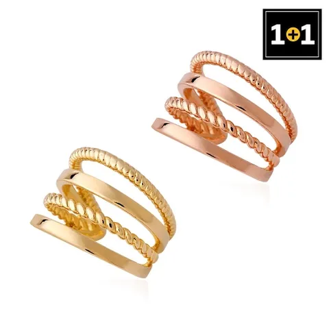 [미니아트] 1+1 스퀘어리쉬 이어커프 귀찌 [한쪽판매] 2종 택1