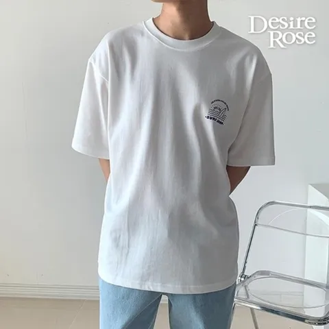 [디자이어로즈] 남자 기본반팔티 그래픽티셔츠