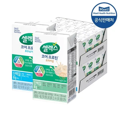 셀렉스 마시는 프로틴 멸균팩 오리지널+로우슈거 125ml 각24개입(총48개)