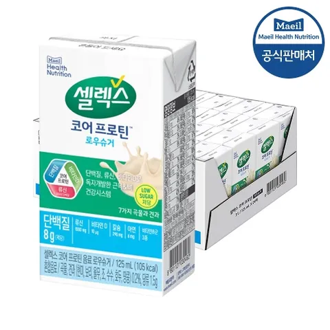 셀렉스 마시는 프로틴 로우슈거 멸균팩 125ml 24개입