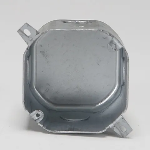 현대배관 철 매입BOX 팔각 75MM 데크용 낱개판매