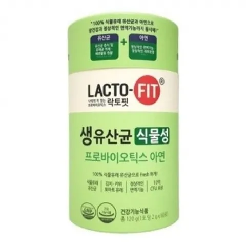 락토핏 생유산균 식물성 프로바이오틱스 아연 x 60포