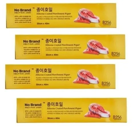 [노브랜드]  노 브랜드 실리콘코팅 더욱깔끔한 종이호일30cmx40mx 4 Nobrand