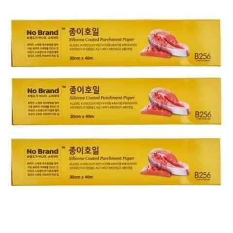 [노브랜드] 노 브랜드 실리콘코팅 더욱깔 끔한 종이호일30cmx40mx 3 Nobrand