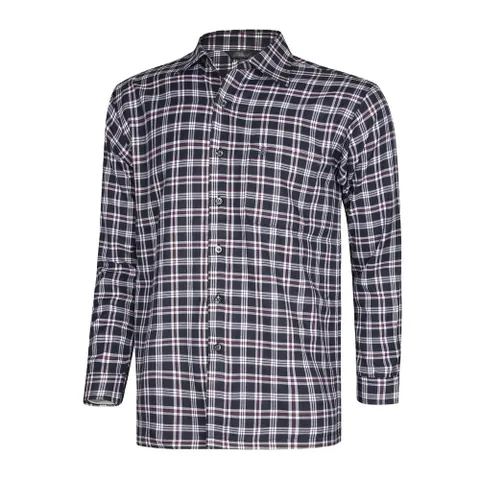 남성 봄 가을 캐주얼 체크 남방 셔츠 SI-SHA-Q023-차콜