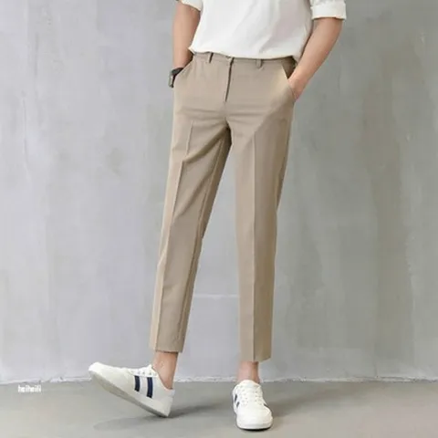 아놀드 기본 스판 무지 면바지 SHC-200116