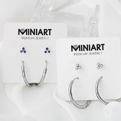 [미니아트] 트리플라운드 피어싱+링 피어싱 [한쌍판매]