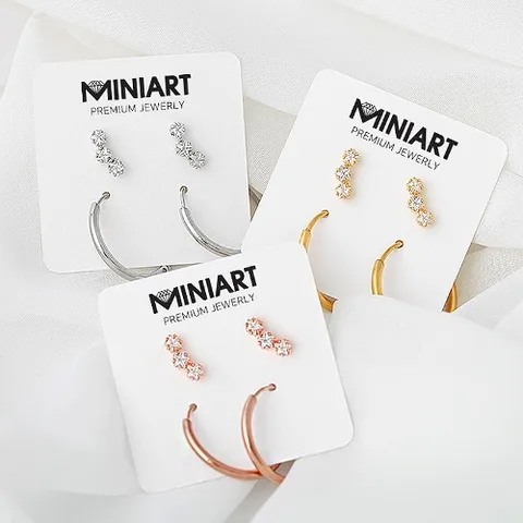 [미니아트] 쓰리스타 피어싱+링 피어싱 [한쌍판매]