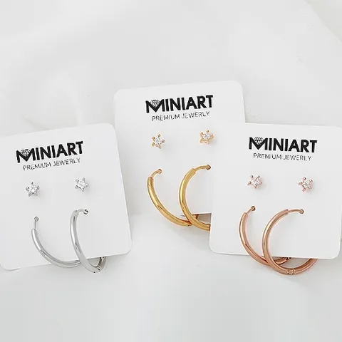[미니아트] 별큐빅 피어싱+링 피어싱 [한쌍판매]