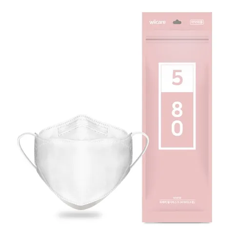 위케어 KF80 마스크 소형 60매 유아 아동 어린이 국내생산