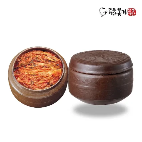 [명장황충길옹기] 냉장고용 김칫독(중) 4L