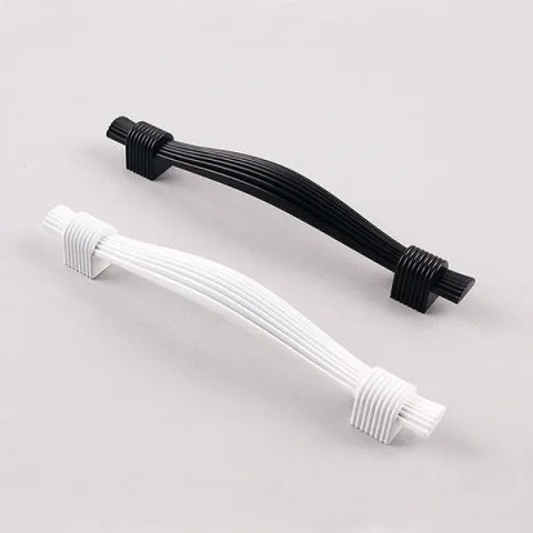 손잡이(2구손잡이_주름 128P 2색상)가구손잡이 피스