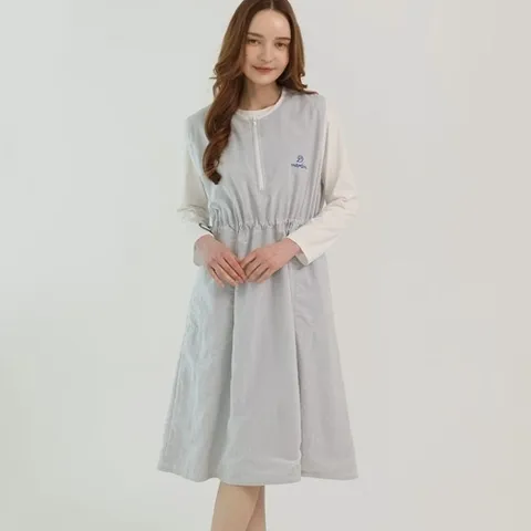 |KDO527A|에이라인 테니스 필드룩 허리스토퍼 민소매원피스