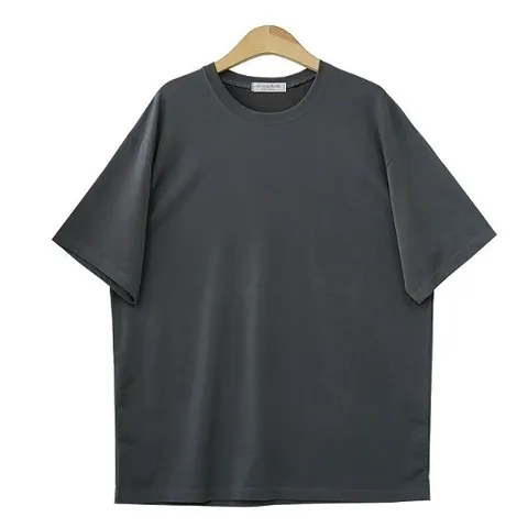 남자 여름용 쿨반팔티-차콜 신축성