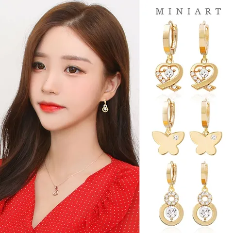 [미니아트] 14K GOLD-PIN 귀걸이 스와로브스키 크리스탈 11종 택1