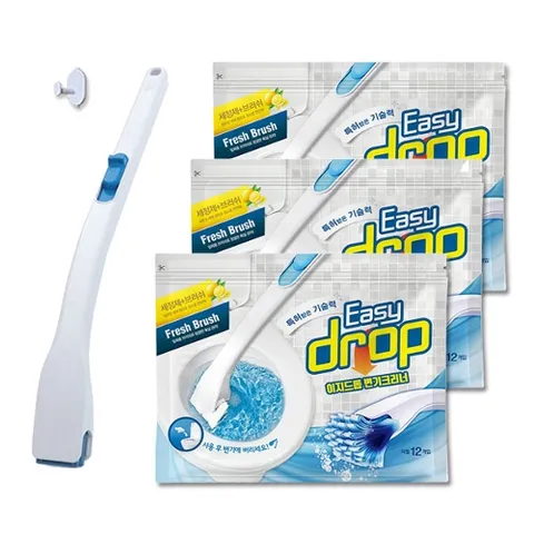 이지드롭 변기크리너 핸들1+리필3팩(36개입)