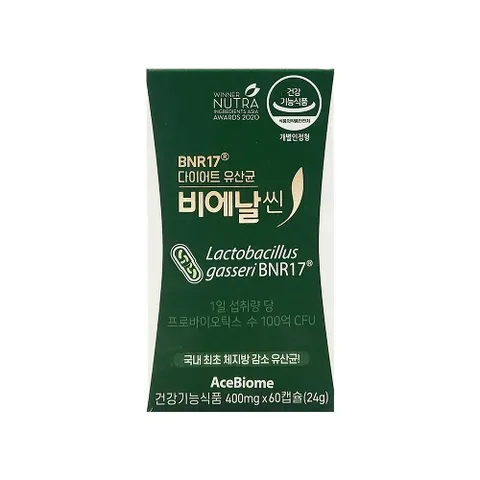 다이어트 유산균 비에날씬 400mg x 60캡슐 x 1박스
