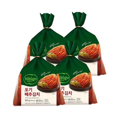 비비고 포기배추김치 900g x4개