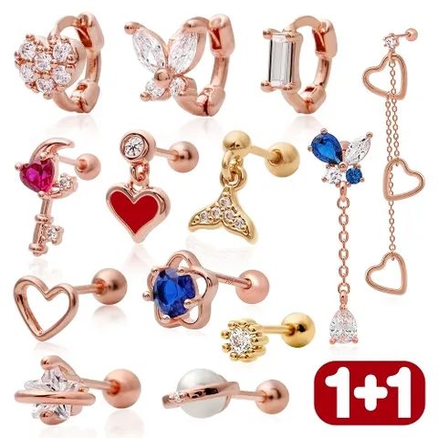 [미니아트] 14K골드핀 신상 피어싱 1+1 (한쪽판매) 17종