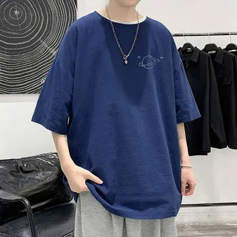 베이직 남성 5컬러 그래픽 여름 반팔 티셔츠