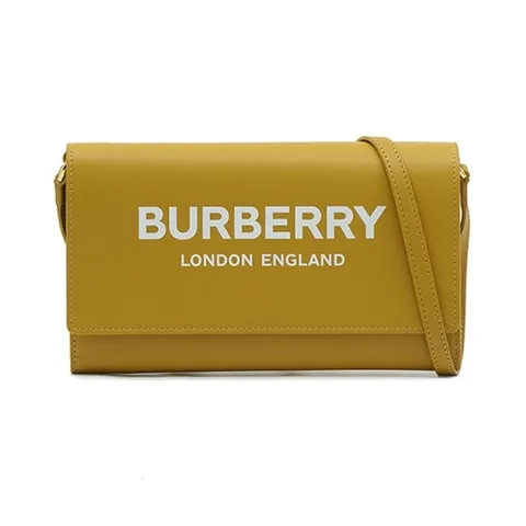 버버리 HAZELMERE 로고 포인트 레더 크로스 바디백 80463081