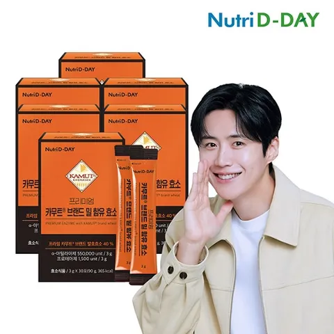 뉴트리디데이 프리미엄 카무트 브랜드 밀 효소 6박스 총180포