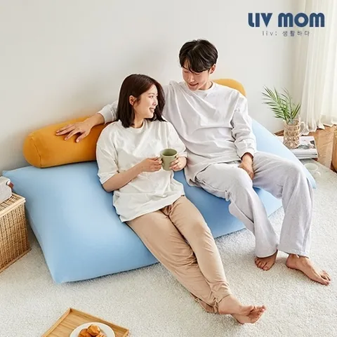 리브맘 맥스 대형 빈백 소파+서포트 바디필로우