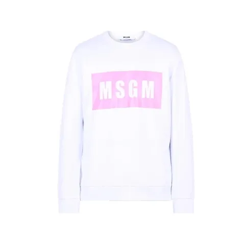 MSGM 여성 맨투맨 화이트 3041MDM9621729901A