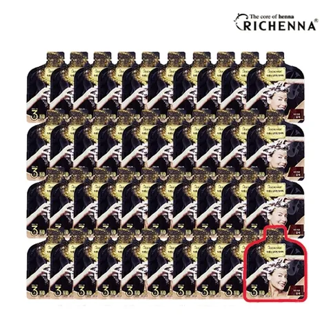 [파우치형 40팩] 리체나 샴푸형 3분 염색제