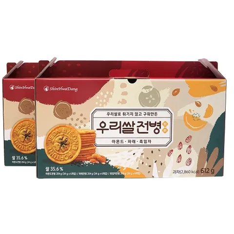 [신화당]선물패키지 우리쌀전병 3가지맛 2세트